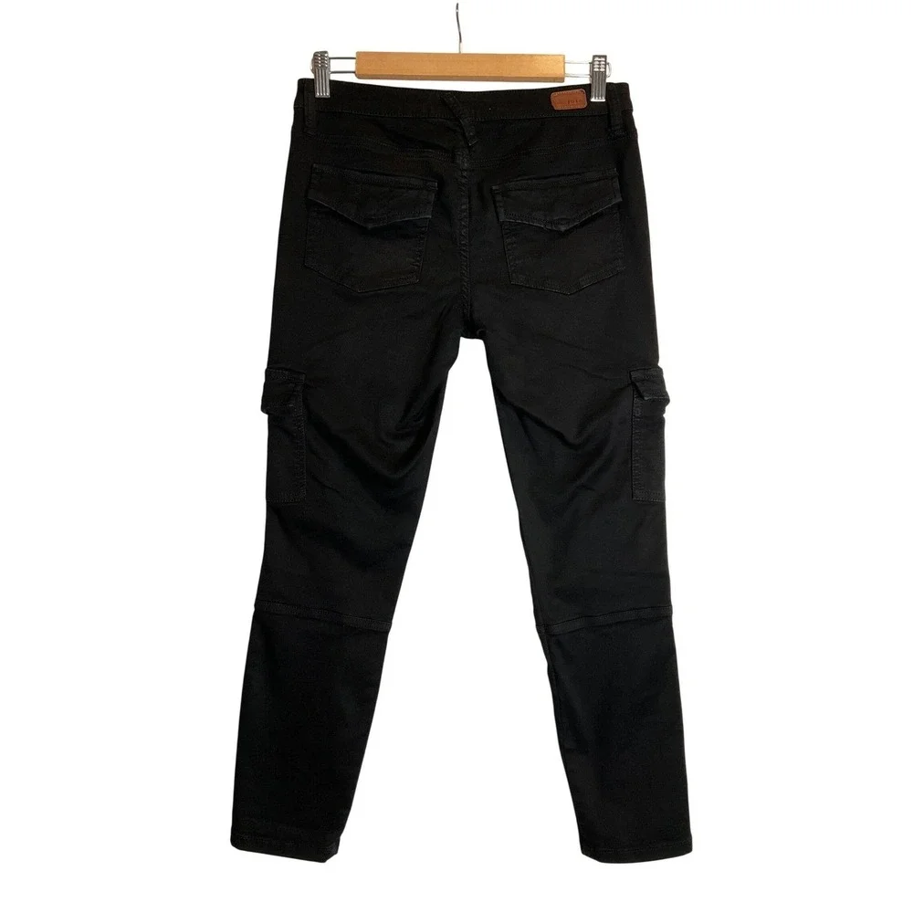 Joie Okana Black Cargo Jeans Stretch Tapered‎ Casual Gorpcore Cigarette  Emo 26